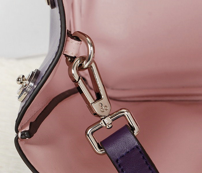 small Christian Dior diorissimo calfskin leather bag 0902 purple